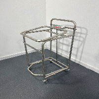 Set of 5 Pedal Bin Trolley Carts, Racking, and Shelving image 1